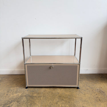 USM Haller Half Size Credenza "Perforated"- Beige