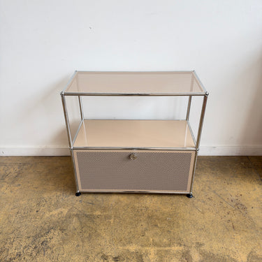 USM Haller Half Size Credenza "Perforated"- Beige