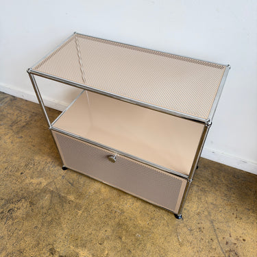 USM Haller Half Size Credenza "Perforated"- Beige