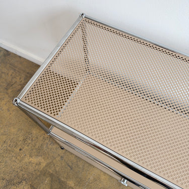 USM Haller Half Size Credenza "Perforated"- Beige