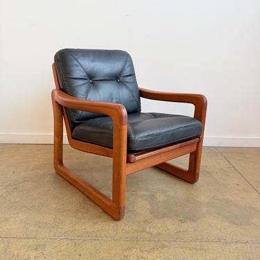 Danish Modern Lustrup Teak lounge chair by Holstebro 1960s (Two Available)