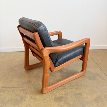 Danish Modern Lustrup Teak lounge chair by Holstebro 1960s (Two Available)