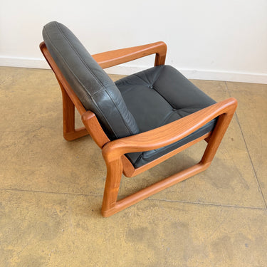 Danish Modern Lustrup Teak lounge chair by Holstebro 1960s (Two Available)