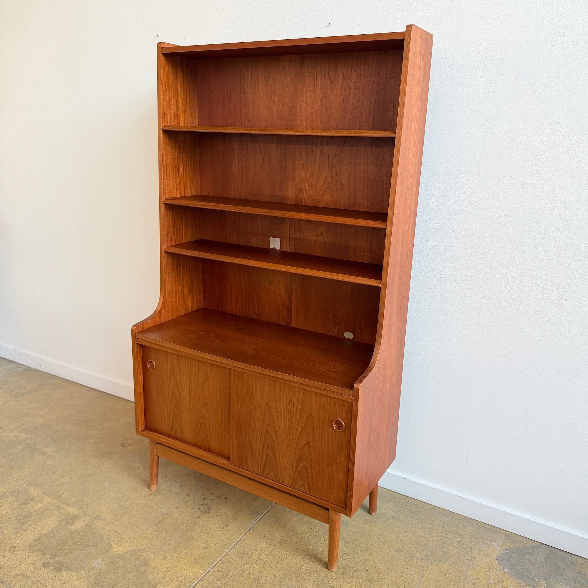 Danish Modern Teak Bookcase by Johannes Sorth, 1960s – enliven mart