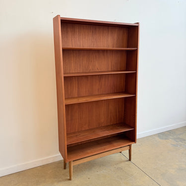 Danish Modern Tall Teak Bookcase by Johannes Sorth