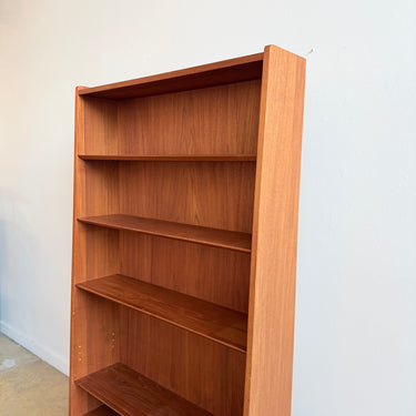 Danish Modern Tall Teak Bookcase by Johannes Sorth