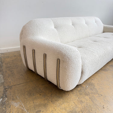 CB2 Brace Modern Boucle Sofa by Jannis Ellenberger