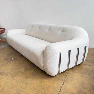 CB2 Brace Modern Boucle Sofa by Jannis Ellenberger