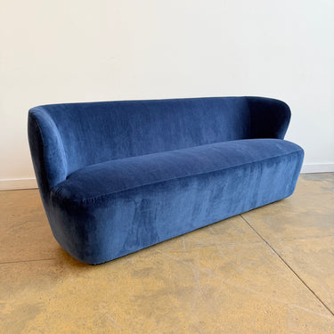 Gubi Stay Performance Velvet Sofa by Space Copenhagen - Blue