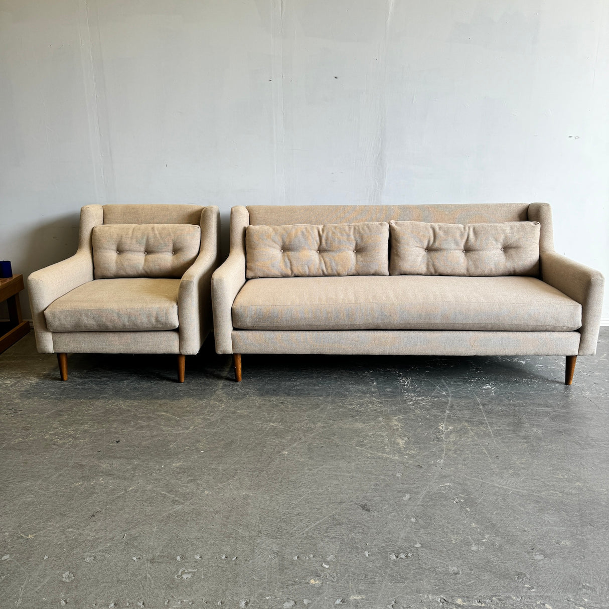 West Elm Crosby Sofa and lounge chair set