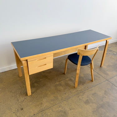 Rare! Alvar Aalto XL Birch Desk with Matching Chair