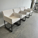 Restoration Hardware Set of 4 Emery Track Arm Dining chairs