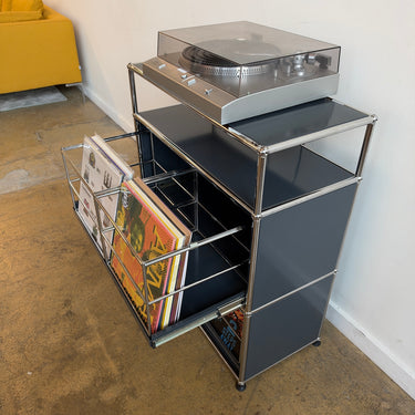 USM Haller Vinyl Record Pullout Storage - Anthracite