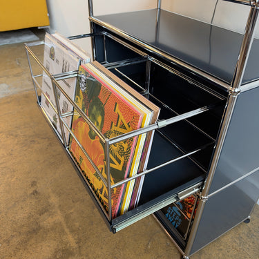 USM Haller Vinyl Record Pullout Storage - Anthracite