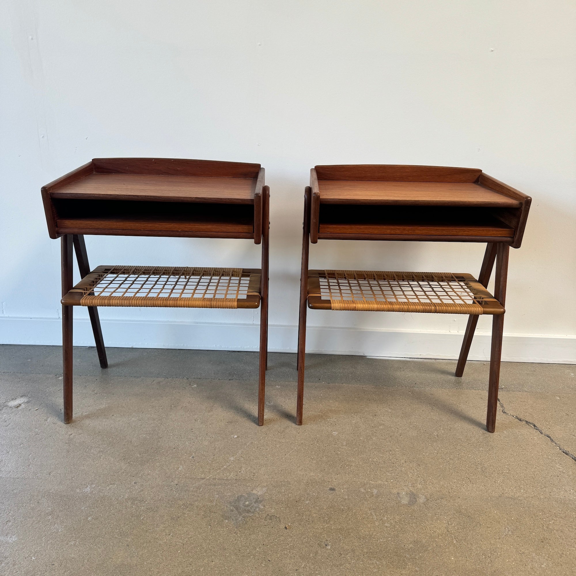 Danish Modern Teak pair Nightstands by Søren Rasmussen