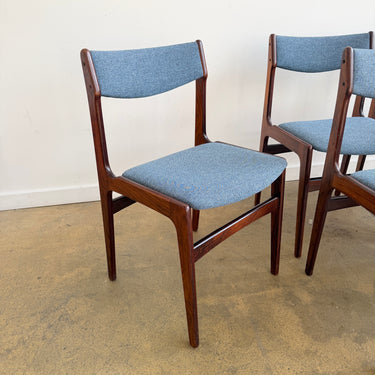 Danish Modern Rosewood Chairs by Erik Buch