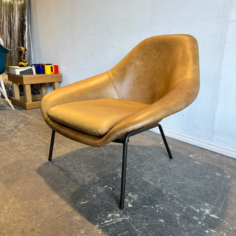 West Elm Rowan leather Lounge Chair