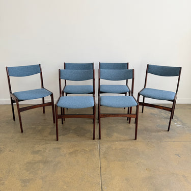 Danish Modern Rosewood Chairs by Erik Buch