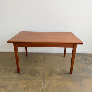 Danish Modern Teak Expandable Dining Table