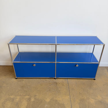 USM Haller 2X2 Media Console - Gentian Blue