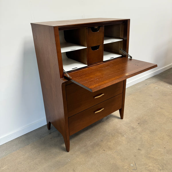 Vintage John Van Koert for Drexel Profile Highboy Dresser / Secretary Desk