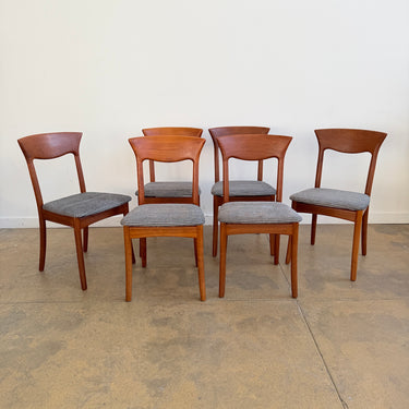 Danish Modern Juul Kristiansen Six Teak Dining Chairs (Fully Restored)