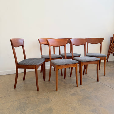Danish Modern Juul Kristiansen Six Teak Dining Chairs (Fully Restored)