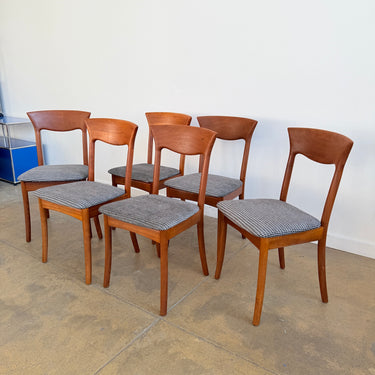 Danish Modern Juul Kristiansen Six Teak Dining Chairs (Fully Restored)