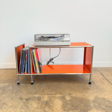 USM Haller Compact Vinyl Record Storage' Perforated - Orange