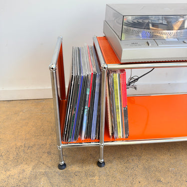 USM Haller Compact Vinyl Record Storage' Perforated - Orange