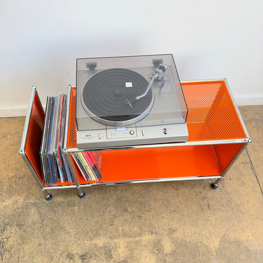 USM Haller Compact Vinyl Record Storage' Perforated - Orange