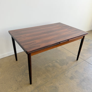Danish Modern Brazilian Rosewood Extendable Dining Table (Restored)