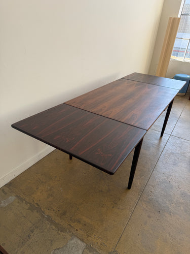 Danish Modern Brazilian Rosewood Extendable Dining Table (Restored)