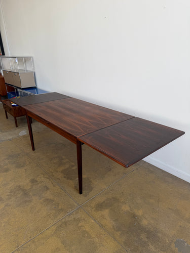 Danish Modern Brazilian Rosewood Extendable Dining Table (Restored)