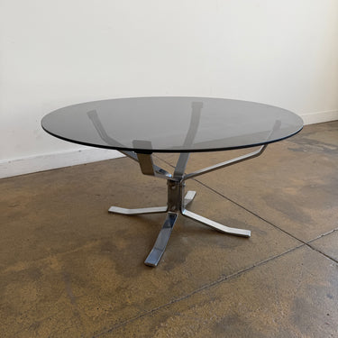 Rare! Sigurd Ressell for Vatne Møbler Falcon Chrome Base Coffee Table