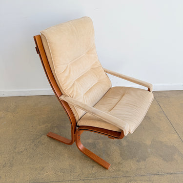 Vintage Siesta Lounge Chair in Suede