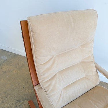 Vintage Siesta Lounge Chair in Suede