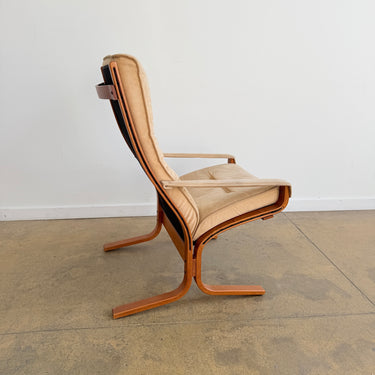 Vintage Siesta Lounge Chair in Suede