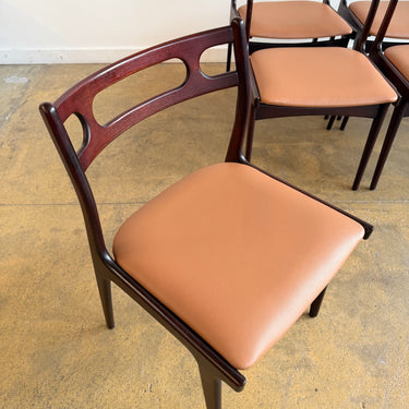 Danish Modern Johannes Andersen Model 138 Rosewood Chairs by Uldum Møbelfabrik