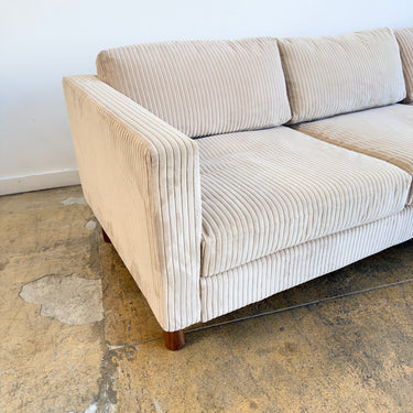 Herman Miller Lispenard 89' Sofa - Maharam Corduroy Fabric (Like-New)