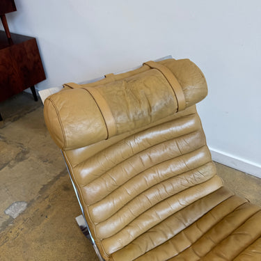 Vintage Arne Norell “Ari” Leather Lounge Chair and Ottoman