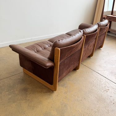 Danish Modern Georg Thams Leather Sofa for A/S Vejen Polstermøbelfabrik