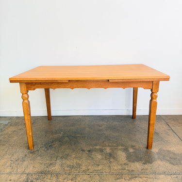 Danish Modern Henning Kjærnulf Oak Expandable Dining Table