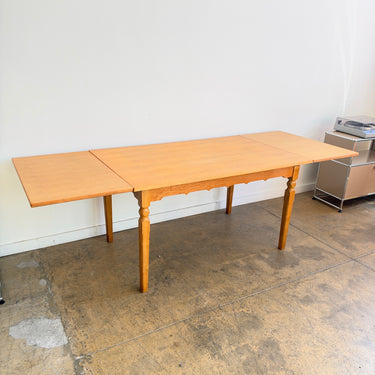 Danish Modern Henning Kjærnulf Oak Expandable Dining Table