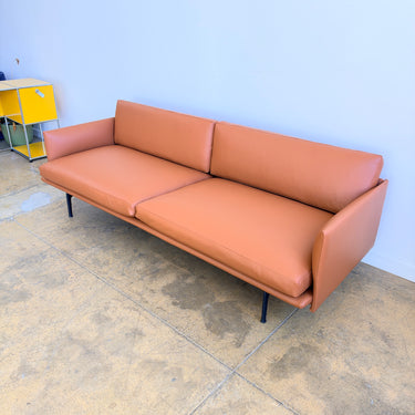Muuto Outline 3 Seater Aniline Leather Sofa