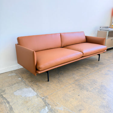 Muuto Outline 3 Seater Aniline Leather Sofa