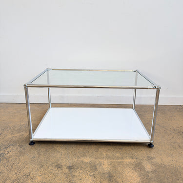 USM Haller Coffee Table - Pure White / Glass