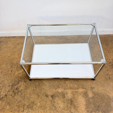 USM Haller Coffee Table - Pure White / Glass