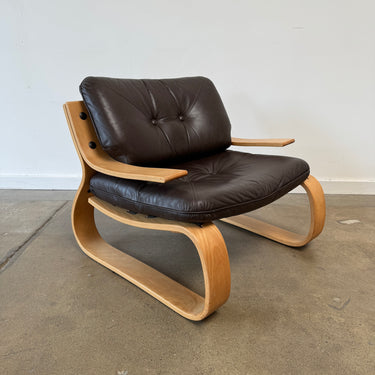 Danish Modern Karl Edvard Korseth Bentwood Armchair for Skalma
