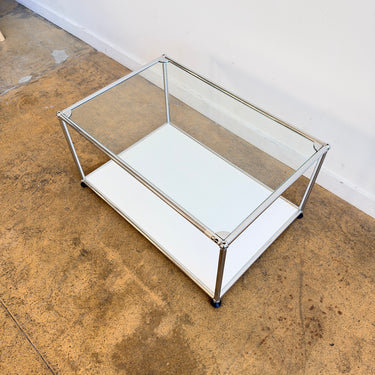 USM Haller Coffee Table - Pure White / Glass